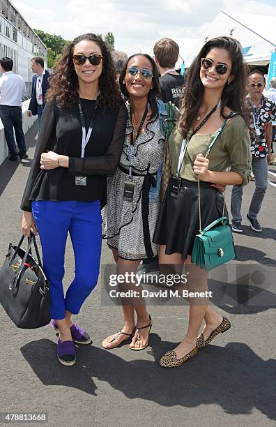 Lilly Becker and guests attend Day One at the 2015 FIA Formula E Visa London ePrix at Battersea Park on June 27, 2015 in London, England.