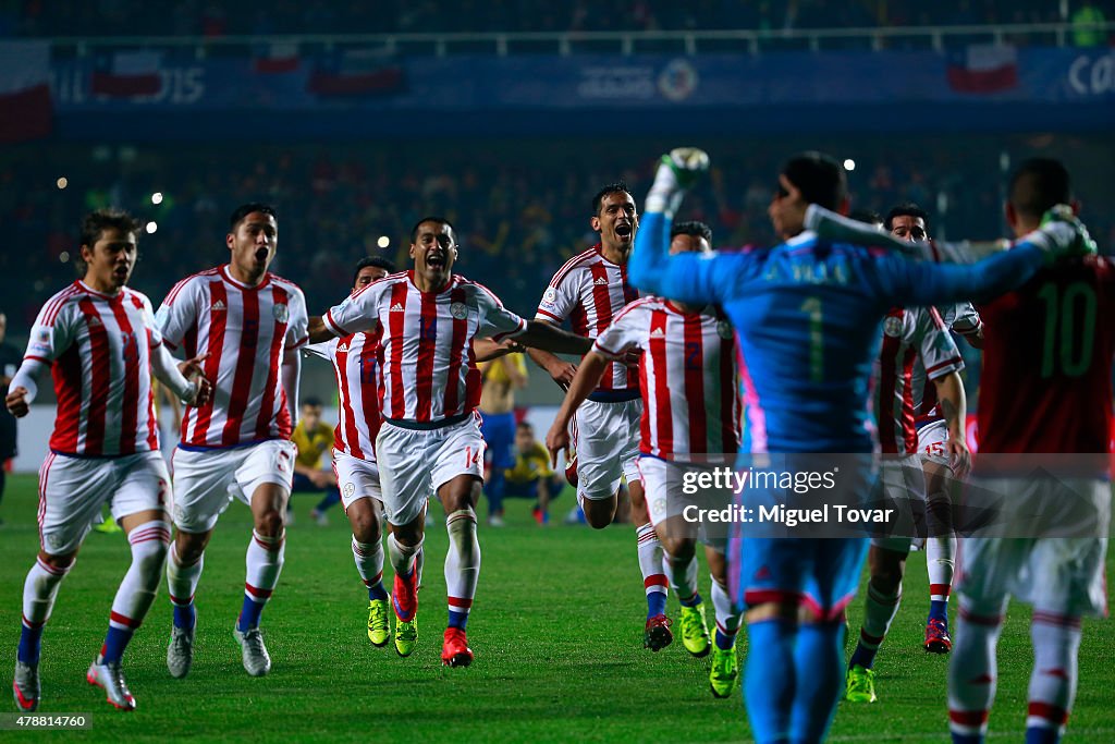 Brazil v Paraguay: Quarter Final - 2015 Copa America Chile