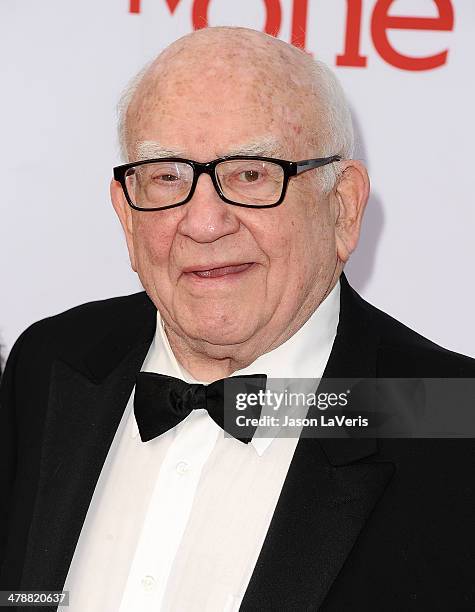 Actor Ed Asner attends the 45th NAACP Image Awards at Pasadena Civic Auditorium on February 22, 2014 in Pasadena, California.