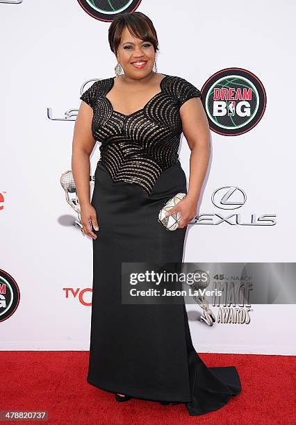 Actress Chandra Wilson attends the 45th NAACP Image Awards at Pasadena Civic Auditorium on February 22, 2014 in Pasadena, California.