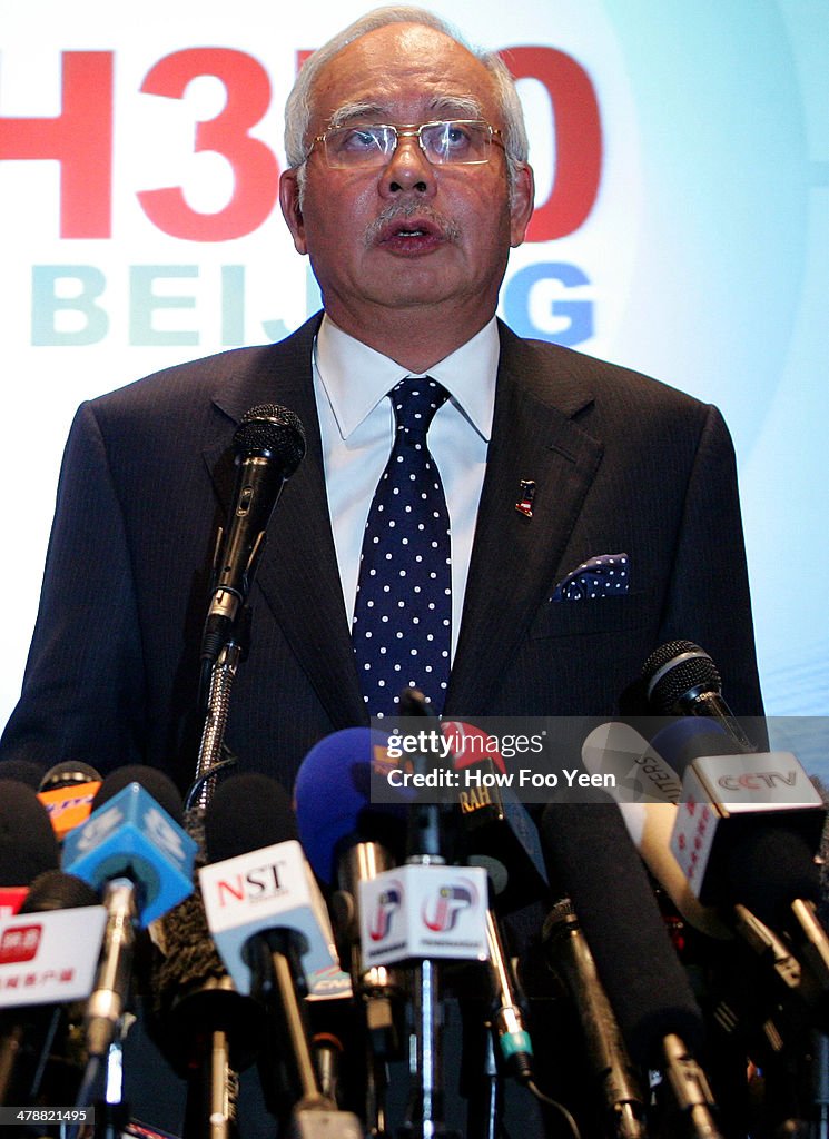 Malaysian Prime Minister Najib Razak Attends Press Conference