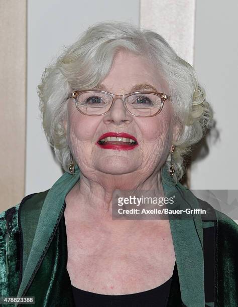 Actress June Squibb arrives at the 2015 Los Angeles Film Festival screening of 'A Country Called Home' at Regal Cinemas L.A. Live on June 13, 2015 in...