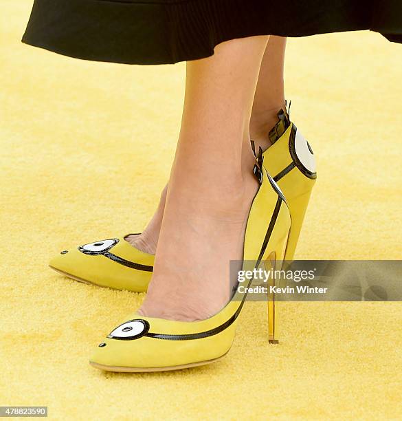 Actress Sandra Bullock arrives at the premiere of Universal Pictures and Illumination Entertainment's "Minions" at the Shrine Auditorium on June 27,...