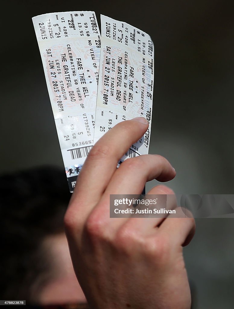 Grateful Dead Fans Gather Ahead Of Concert Celebrating The Band's 50th Anniversary