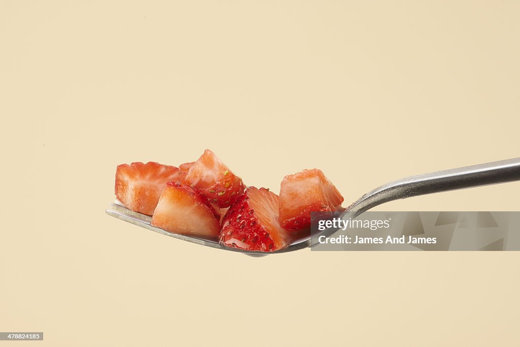 Strawberries on Fork