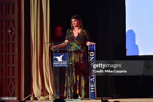 Leslye Headland attends the "Screenwriters Tribute" event during the 20th Annual Nantucket Film Festival - Day 4 on June 27, 2015 in Nantucket,...