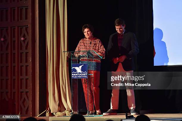 Maureen Orth and Luke Russert attend the "Screenwriters Tribute" event during the 20th Annual Nantucket Film Festival - Day 4 on June 27, 2015 in...