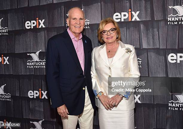 Co-founders of Autism Speaks Bob Wright and Suzanne Wright attend the "Screenwriters Tribute" event during the 20th Annual Nantucket Film Festival -...