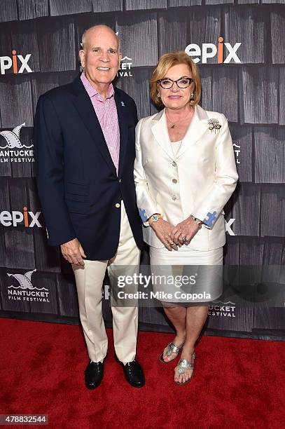Co-founders of Autism Speaks Bob Wright and Suzanne Wright attend the "Screenwriters Tribute" event during the 20th Annual Nantucket Film Festival -...