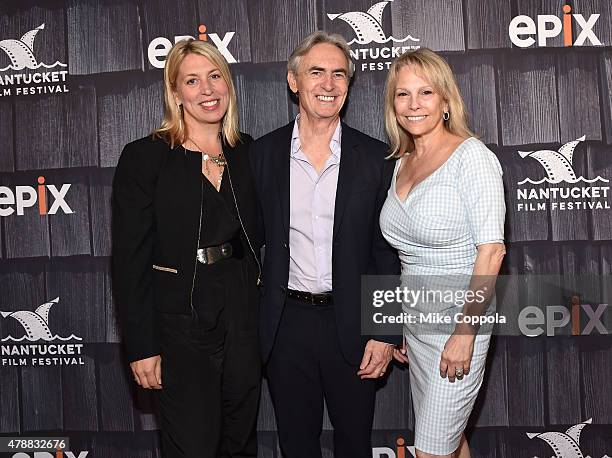 Mystelle Brabbee, David Steinberg and Robyn Todd attend the "Screenwriters Tribute" event during the 20th Annual Nantucket Film Festival - Day 4 on...