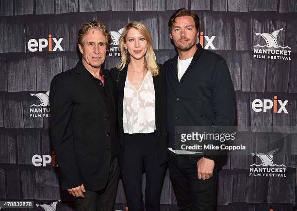 John Shea and Mystelle Brabbee attend the "Screenwriters Tribute" event during the 20th Annual Nantucket Film Festival - Day 4 on June 27, 2015 in...