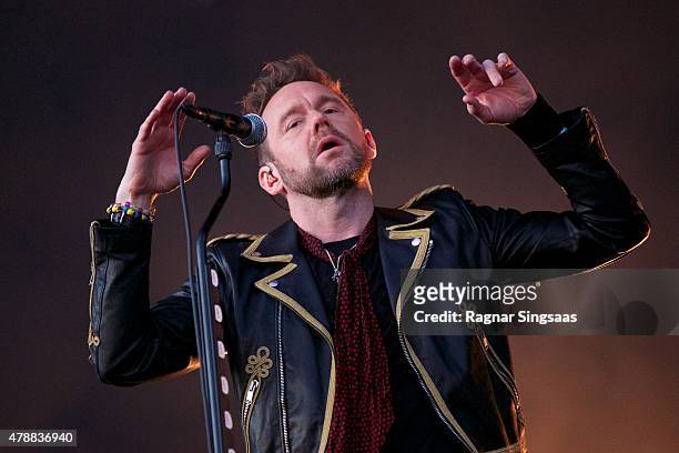 Joakim Berg of Kent performs onstage during the third day of the Bravalla Festival on June 27, 2015 in Norrkoping, Sweden.