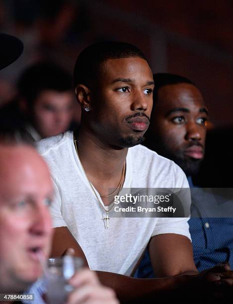 Actor Michael B. Jordan attends BKB 3, Big Knockout Boxing, at the Mandalay Bay Events Center on June 27, 2015 in Las Vegas, Nevada.