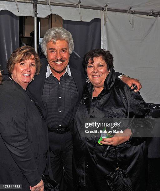 Tony Orlando and Johanna Antonacci attend Cousin Brucie's 3rd Annual Palisades Park Reunion Show at Meadowlands State Fair on June 27, 2015 in East...