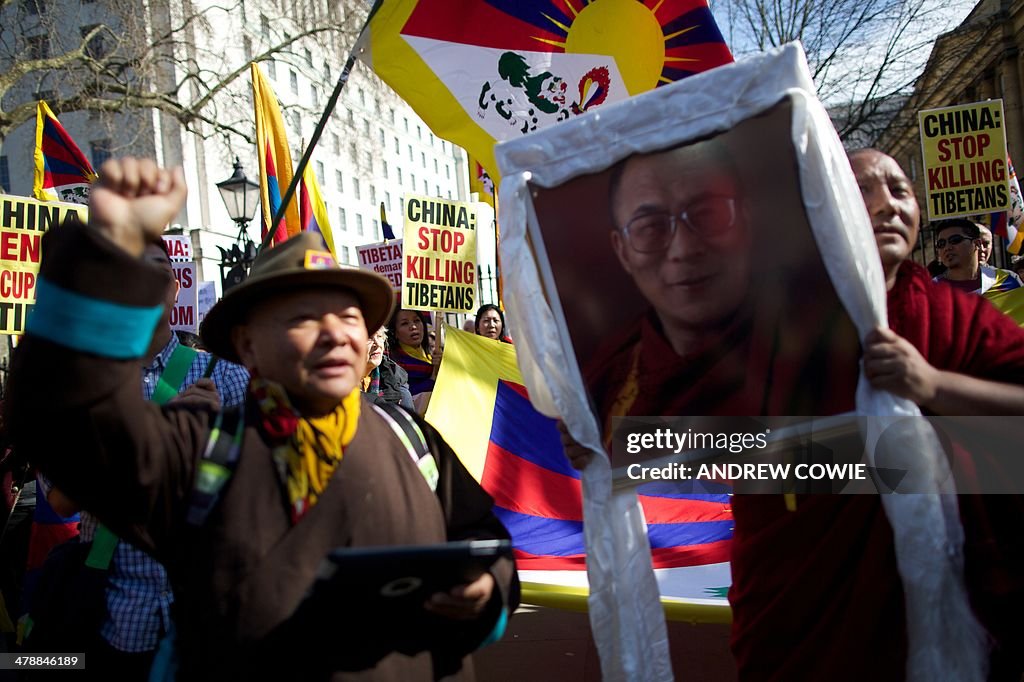 BRITAIN-TIBET-PROTEST