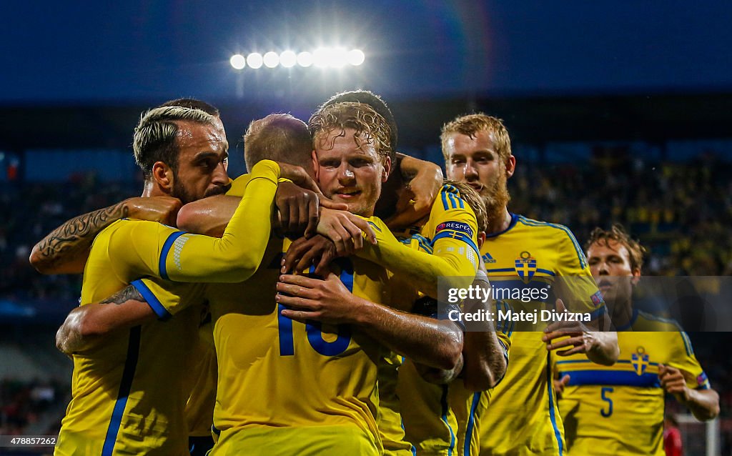 Denmark v Sweden - UEFA Under21 European Championship 2015