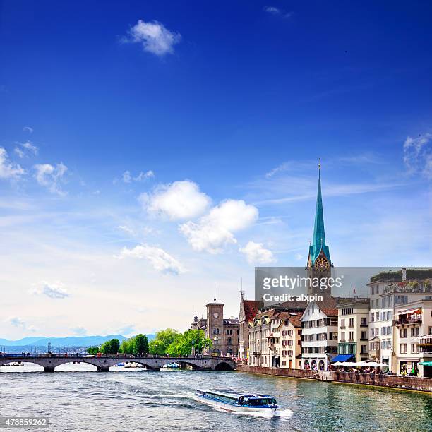 zurich cityscape - lake zurich stock pictures, royalty-free photos & images