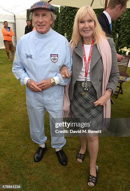 Jackie Stewart and Helen Stewart attends the Carter Style & Luxury Lunch at the Goodwood Festival of Speed on June 28, 2015 in Chichester, England.