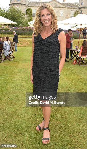 Sally Gunnell and Johnathan Bigg attend the Carter Style & Luxury Lunch at the Goodwood Festival of Speed on June 28, 2015 in Chichester, England.