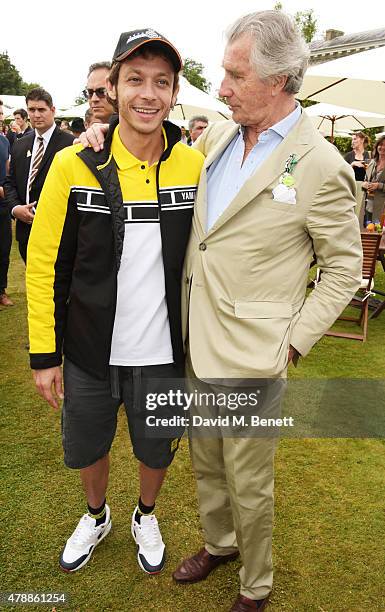 Valentino Rossi and Arnaud Bamberger attend the Carter Style & Luxury Lunch at the Goodwood Festival of Speed on June 28, 2015 in Chichester, England.