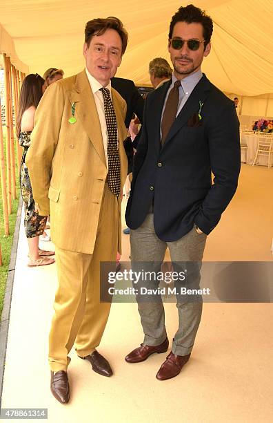Nick Foulkes and David Gandy attend the Carter Style & Luxury Lunch at the Goodwood Festival of Speed on June 28, 2015 in Chichester, England.