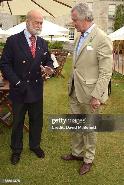 Prince Michael of Kent and Arnaud Bamberger attend the Carter Style & Luxury Lunch at the Goodwood Festival of Speed on June 28, 2015 in Chichester,...