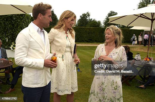 Ben Fogle and Marina Fogle attend the Carter Style & Luxury Lunch at the Goodwood Festival of Speed on June 28, 2015 in Chichester, England.
