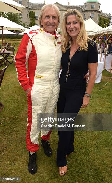 Derek Bell and Misti Bell attend the Carter Style & Luxury Lunch at the Goodwood Festival of Speed on June 28, 2015 in Chichester, England.