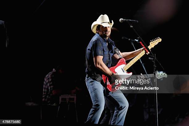 Musician Brad Paisley performs during the 2015 FarmBorough Festival at Randall's Island on June 27, 2015 in New York City.
