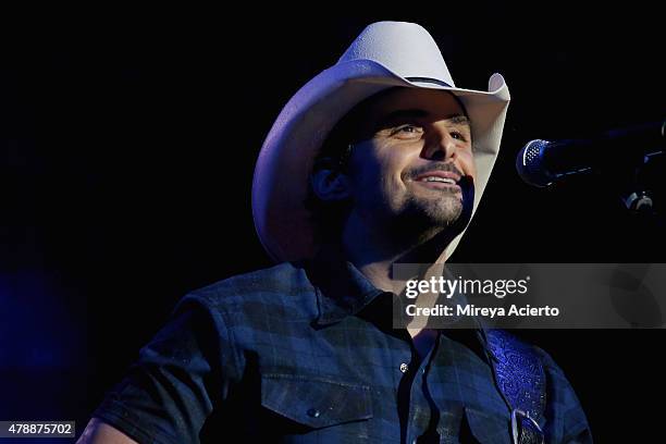 Musician Brad Paisley performs during the 2015 FarmBorough Festival at Randall's Island on June 27, 2015 in New York City.