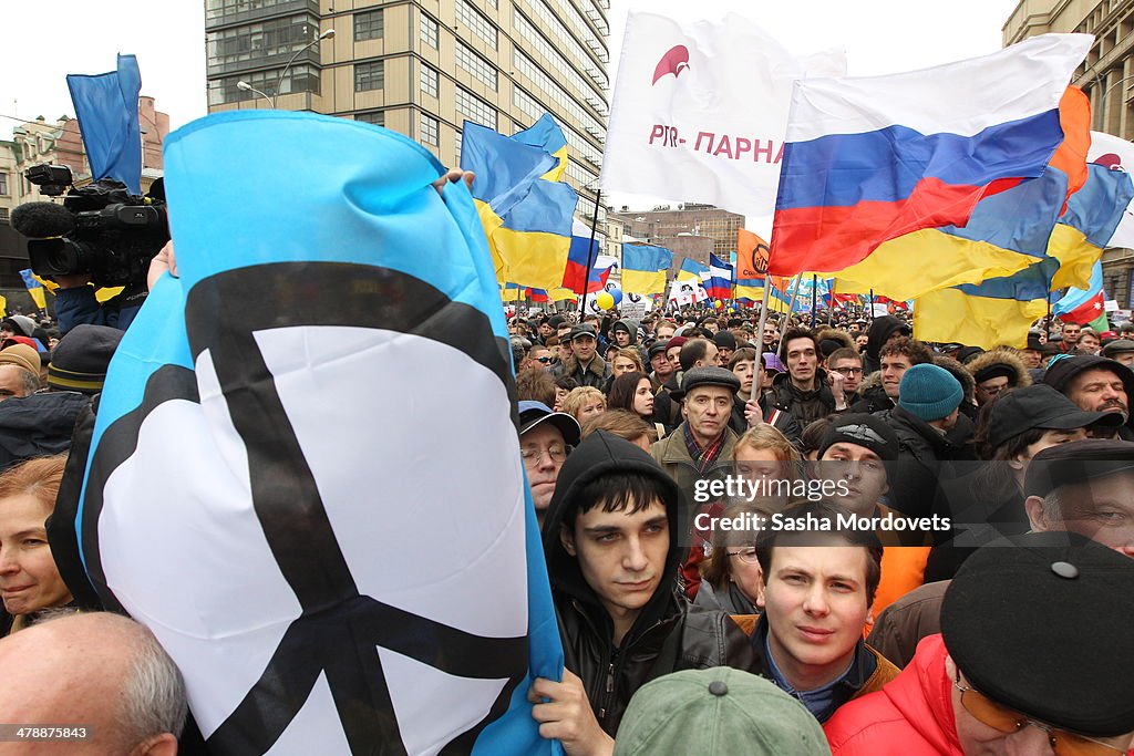 Rallies Held In Moscow Ahead of Secession Vote