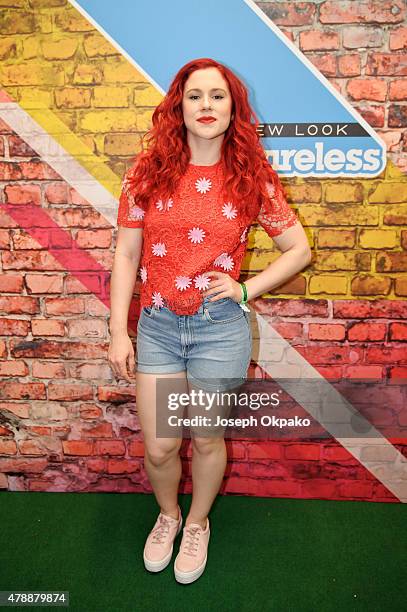 Katy B attend at the New Look Wireless Birthday Party at Finsbury Park on June 28, 2015 in London, England.