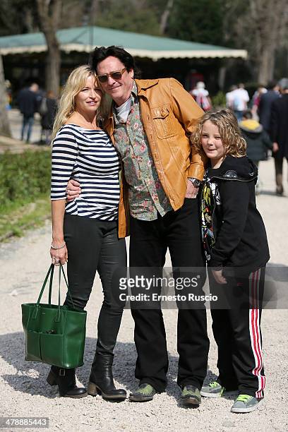 DeAnna Madsen, Michael Madsen and son Luke Ray Madsen attend the 'Hope Lost' photocall at Casa del Cinema on March 15, 2014 in Rome, Italy.