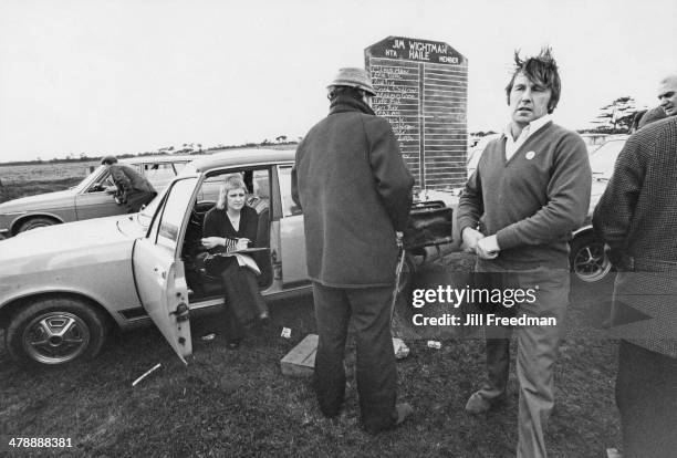 Bookmaker or 'turf accountant', England, 1974.