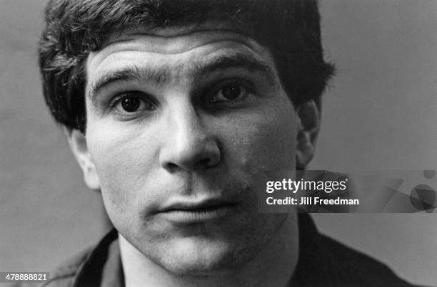 American playwright and screenwriter David Mamet, 1977.