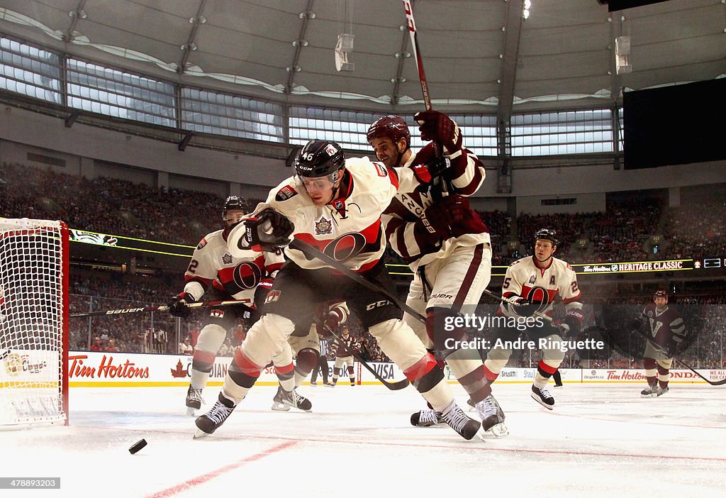 2014 Tim Hortons NHL Heritage Classic - Ottawa Senators v Vancouver Canucks