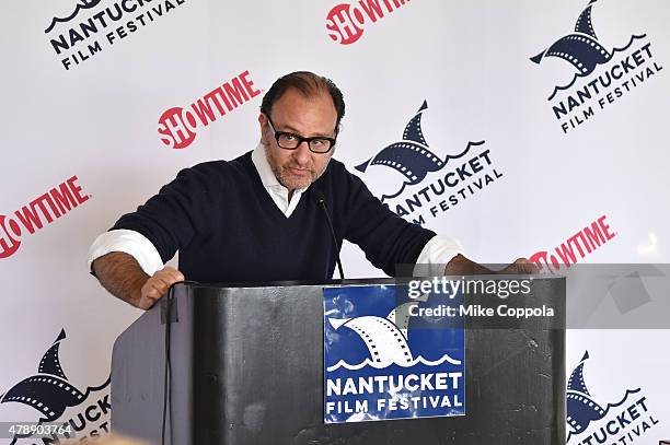Fisher Stevens attends the "Showtime Tony Cox Awards" brunch during the 20th Annual Nantucket Film Festival - Day 5 on June 28, 2015 in Nantucket,...