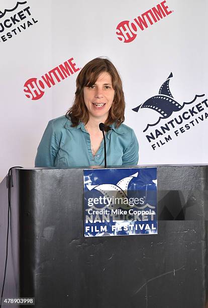 Cynthia Littleton attends the "Showtime Tony Cox Awards" brunch during the 20th Annual Nantucket Film Festival - Day 5 on June 28, 2015 in Nantucket,...