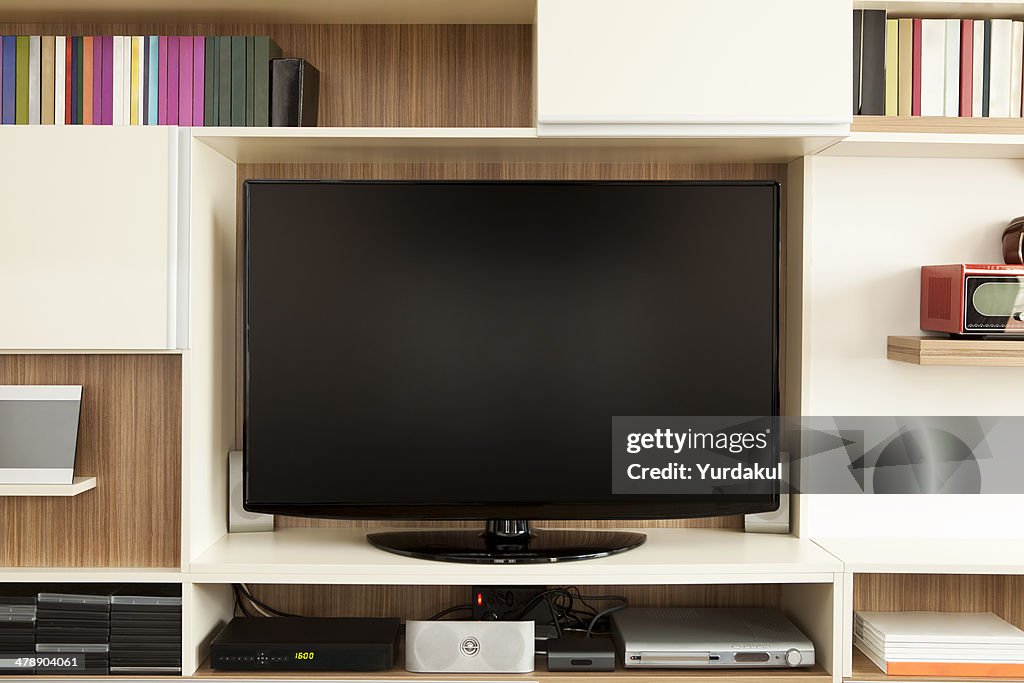 Fernseher an der Wand Einheit