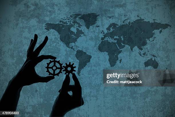 global strategy - engine light stock illustrations