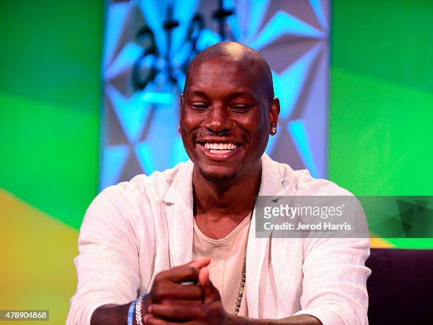 Recording artist Tyrese speaks onstage during the Genius Talks presented by AT&T during the 2015 BET Experience at the Los Angeles Convention Center...