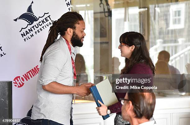 Franklin Leonard and Kristen Davila attend the "Showtime Tony Cox Awards" brunch during the 20th Annual Nantucket Film Festival - Day 5 on June 28,...