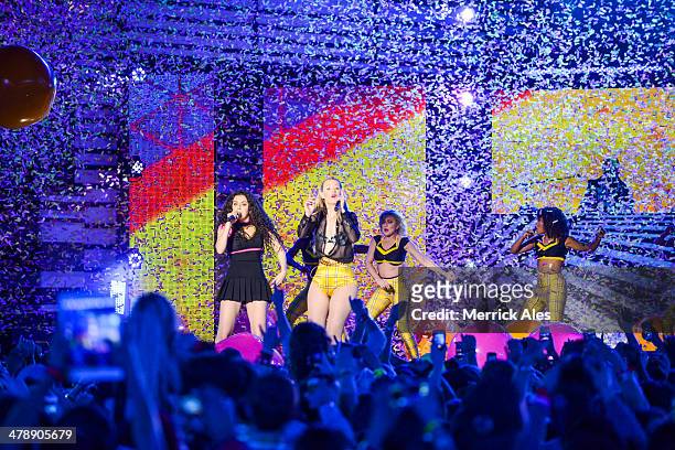 Iggy Azalea performs at the 2014 mtvU Woodie Awards on March 13, 2014 in Austin, Texas.
