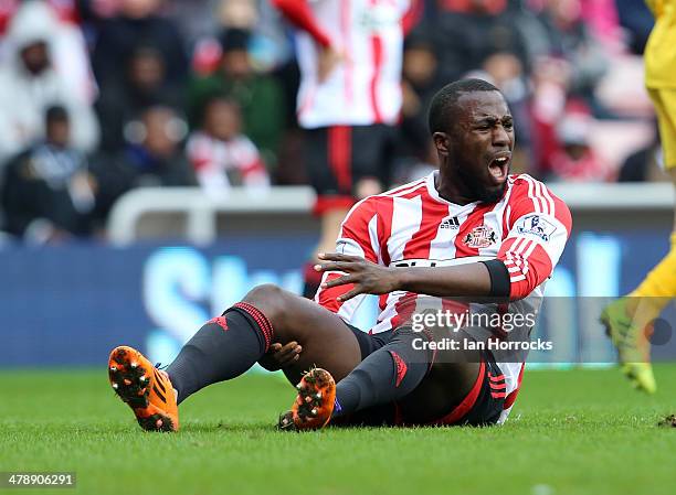 Jozy Altidore of Sunderland during the Barclays Premier League match between Sunderland and Crystal Palace at The Stadium of Light on March 15, 2014...