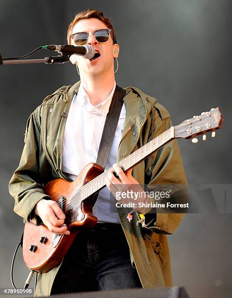 Jamie T performs at the Glastonbury Festival at Worthy Farm, Pilton on June 28, 2015 in Glastonbury, England.