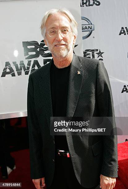 President of the National Academy of Recording Arts and Sciences Neil Portnow attends the Nissan red carpet during the 2015 BET Awards at the...