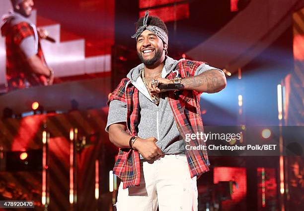 Recording artist Omarion performs onstage during the 2015 BET Awards at the Microsoft Theater on June 28, 2015 in Los Angeles, California.