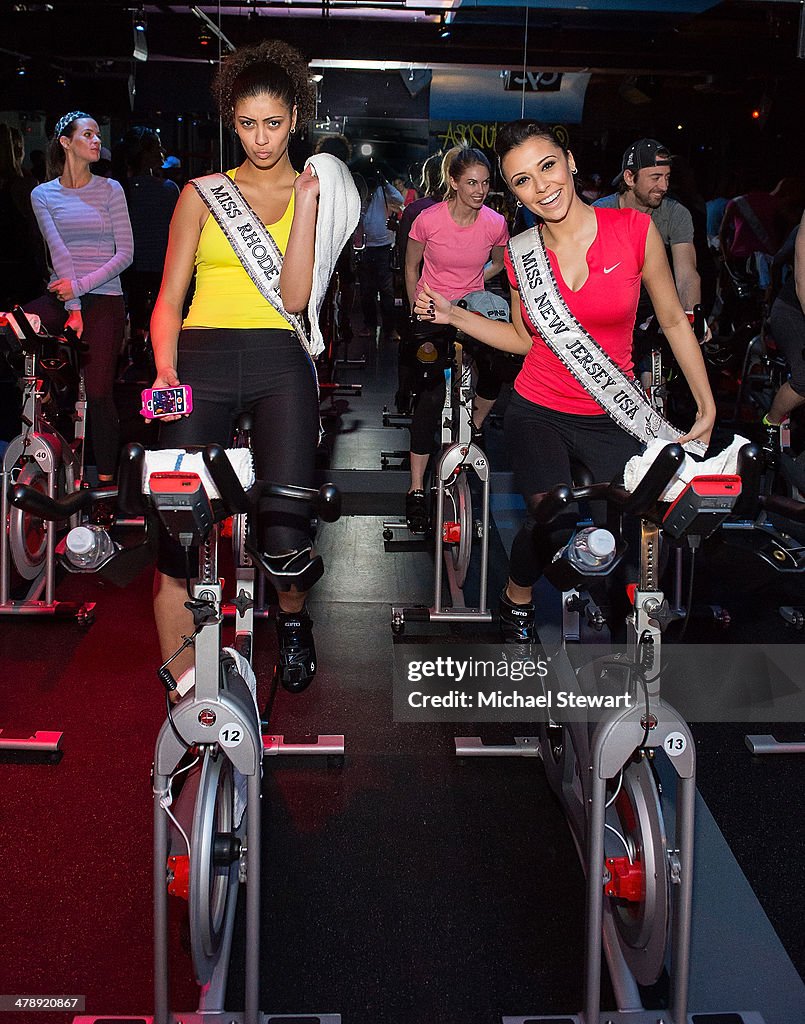 Miss Rhode Island USA 2014 Christina Palavra and Miss New Jersey USA