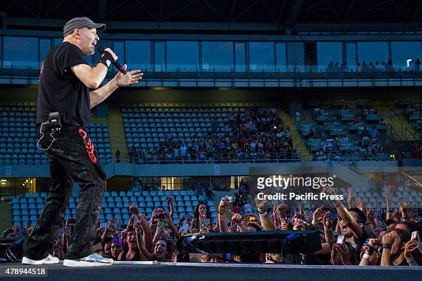 Vasco Rossi on stage in front of his fans. Vasco Rossi, also known as Vasco or with the nickname Il Blasco, is an Italian singer-songwriter. During...