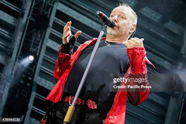 Second date in Turin for the "Live Kom 2015" tour of Vasco Rossi at the Olympic Stadium. The national Blasco has performed in front of thousands...